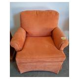 Orange Upholstered Armchair by Best Chairs, Inc.