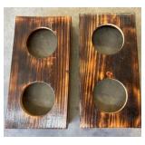 Wooden Cup Holders and Blender Recipe Book