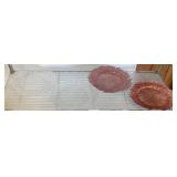 Textured Glass Charger Plates