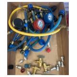 Refrigerant Hoses and Pressure Gauges