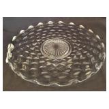 Clear Pressed Glass Scalloped Edge Plate