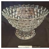 Pressed Glass Pedestal Compote Bowl