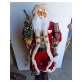 60in Santa Claus Figurine with Accessories