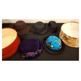 Hats with Hatboxes, Various Makers
