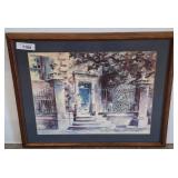Framed Watercolor Painting, Signed Lower Left