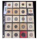 Binder of International Coins in Holders