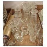 Clear Glassware and Serving Items