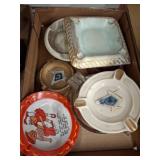 Ashtrays, Various Materials