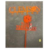 Orange Metal Clemson Tigers Yard Signs