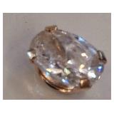 Single Round-Cut Clear Stone in Small Box