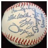 Baseball with Multiple Blue Ink Signatures