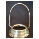 Coin Silver Egg Holder with Handle