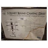 5 Quart Round Chafing Dish, Stainless Steel