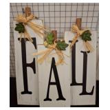 Decorative Wooden Fall Signs With Bows