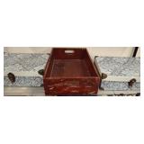Wood Tray and Two Decorative Storage Boxes