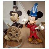 Disney Mickey Mouse Figurines, Sorcerer & Steamboa