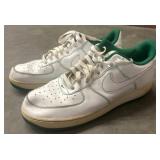 Nike Air Force 1 Low White and Green Sneakers
