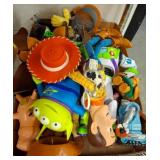 Box Lot of Assorted Toy Figures and Accessories