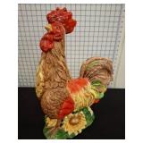 Hand-Painted Ceramic Rooster Figurine