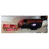 Toy Vehicle Set with Pink and Black Designs