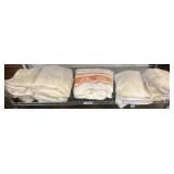 White Towels with Decorative Accent