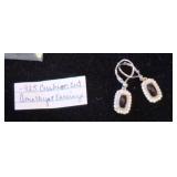 Sterling Silver Amethyst Drop Earrings