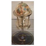 Rotating Globe Clock With Marine One Plaque