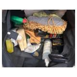 Bag of Car Cleaning Supplies and Accessories