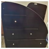 Black Wooden Staircase Dresser Unit