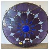 Round Stained Glass Panel, 24 Inches