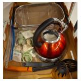Kitchen Tools, Red Teakettle, and Accessories
