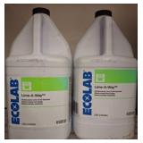 Two ECOLAB Lime-A-Way Gallons