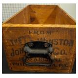 Wood Crate with Handles, John C. Winston Co.