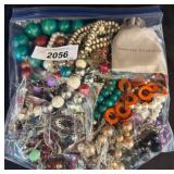 Costume Jewelry in Zippered Bag