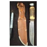 Solingen Germany Fixed Blade Knife With Sheath