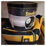 Steelers-Themed Towel Set, Tin, and Cooler Bag