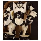 White and Black Robotic Toy with Remote Control