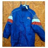 NFL Reebok Giants Jacket, Blue Polyester, Size XL