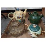 Teapots and Lidded Porcelain Dish