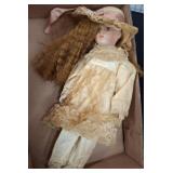 Heritage Mint Porcelain Doll with Lace Outfit