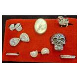 Earrings and Pins