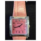 Brighton St. Moritz Watch with Pink Leather Band