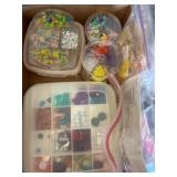 Craft Supplies in Organizer Containers