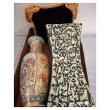 Chinese Ceramic Vase and Decorative Cloisonnï¿½ Vase