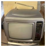 Coby Portable TV Radio and Small Sewing Machine