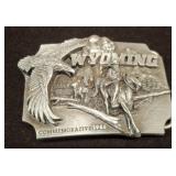 Wyoming 1989 Commemorative Belt Buckle