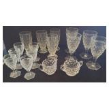 Pressed Glass Drinkware and Bowls