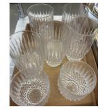 Seven Cut Glass Drinking Glasses