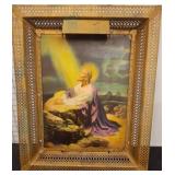 Religious Wall Art with Filigree Frame