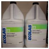Two Ecolab Lime-A-Way Gallon Containers